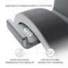 Picture of Headset Mount, 6amLifestyle Headphone Holder Aluminum Under Desk Dual Headphones Stand Hanger Stick-On Hooks Universal for All Headsets, Gray (Patented)
