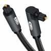 Picture of 90 Degree Toslink Optical Cable 360 Degree Free-Rotating Plug Fiber Optic Cable S/PDIF Toslink Male to Male Cable for Home Theater, Sound Bar, TV, PS4, Xbox,Grey (10Ft/3m)
