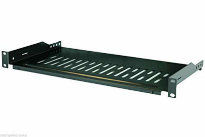 Picture of Raising Electronics Server Shelf Cantilever Tray Vented Shelves Rack Mount 19 Inch 1U 12Inch (300mm) Deep