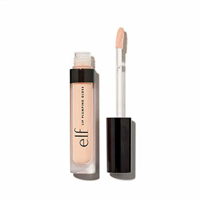 Picture of e.l.f, Lip Plumping Gloss, Hydrating, Nourishing, Invigorating, High-Shine, Plumps, Volumizes, Cools, Soothes, Peach Bellini, Shimmer, 0.09 Oz