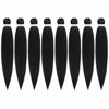 Picture of Pre-Stretched Braiding Hair Extensions Ombre - 28 inch 8 Packs Synthetic Crochet Braids, Natural Braid Crochet Hair, Hot Water Setting Professional Soft Yaki Texture (28 inch, 1B)