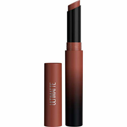 Picture of Maybelline Color Sensational Ultimatte Lipstick, Lightweight Comfortable Lip Color, Intense Color Pigment, Soft Powder, Matte Slim Lipstick, More Truffle, 0.06 oz.