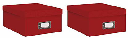 Picture of Pioneer Photo Albums Photo Storage Box Bright Red - B1S-BRRE 2 Pack