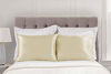 Picture of ShopBedding Luxury Satin Pillowcase for Hair - Standard Satin Pillowcase with Zipper, Ivory (Pillowcase Set of 2) - Blissford
