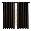 Picture of NICETOWN Blackout Curtains for Small Windows - (Toffee Brown Color) 52 inches x 63 Inch, 2 Pieces Set, Blackout Curtain/Drape Panels for Theater