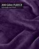 Picture of Utopia Bedding Fleece Blanket Throw Size Purple 300GSM Luxury Bed Blanket Fuzzy Soft Blanket Microfiber