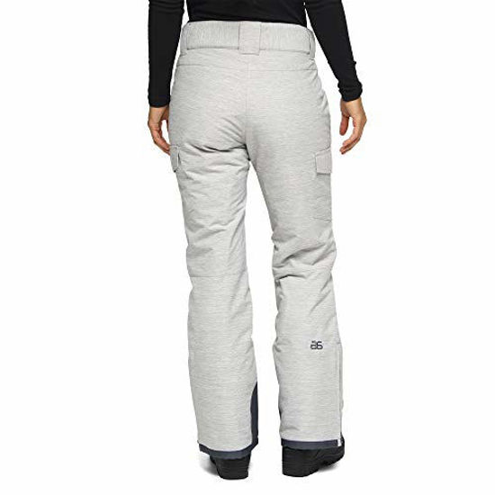 GetUSCart- Arctix Women's Snow Sports Insulated Cargo Pants, Pearl Grey  Melange, Medium