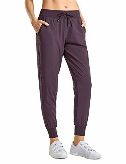 CRZ YOGA Women's Lightweight Joggers Pants with Pockets Drawstring Workout  Running Pants with Elastic Waist Arctic Plum XX-Small