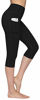 Picture of Fengbay 2 Pack High Waist Yoga Pants, Pocket Yoga Pants Capris Tummy Control Workout Running 4 Way Stretch Yoga Leggings