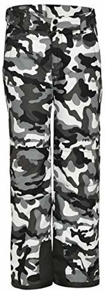 Picture of Arctix Kids Snow Pants with Reinforced Knees and Seat, A6 Camo Black, X-Large Regular