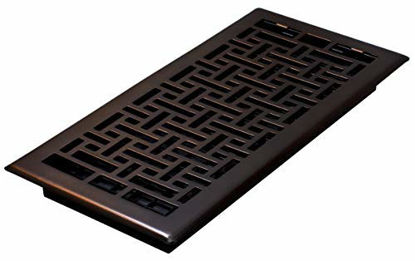 Picture of Decor Grates AJH614-RB Oriental Floor Register, 6-Inch by 14-Inch, Rubbed Bronze