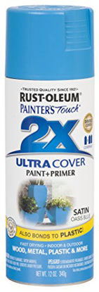 Picture of Rust-Oleum 277991 Painter's Touch 2X Ultra Cover, 12 Oz, Satin Oasis Blue