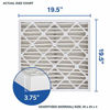 Picture of Aerostar Allergen & Pet Dander 20x20x4 MERV 11 Pleated Air Filter, Made in the USA, (Actual Size: 19 1/2"x19 1/2"x3 3/4"), 6-Pack