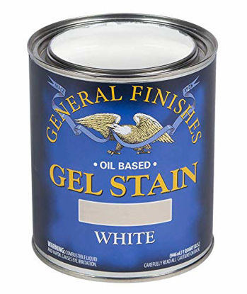Picture of General Finishes Oil Base Gel Stain, 1 Quart, White