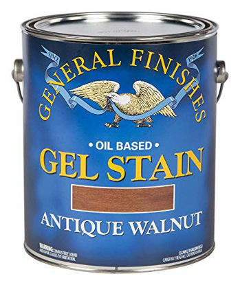 Picture of General Finishes Oil Base Gel Stain, 1 Gallon, Antique Walnut