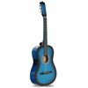 Picture of Smartxchoices Acoustic Guitar for Starter Beginner Music Lovers Kids Gift 38" 6-String Folk Beginners Acoustic Guitar With Gig bag, Strap, Pitch Pipe and Pick (Blue)
