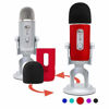 Picture of YOUSHARES Microphone Windscreen Foam - Mic Cover Pop Filter Windshield &Protector for Blue Yeti, Yeti Pro Condenser Microphones (Red)