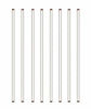 Picture of Burry Life Science Glass Stick 12" Length Stir Rod with Both Ends Round 8pcs/pk