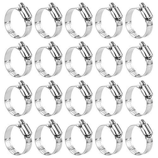 Adjustable Stainless Steel Worm Gear Hose Clamps 21-44mm