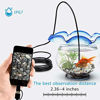 Picture of USB Endoscope for Otg Android Phone, Computer, 5.5 mm Borescope Inspection Snake Camera Waterproof with Micro USB, Type C, 16.4FT Semi-rigid Cord with 6 LED Lights, Compatible with Windows PC, MacBook