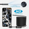 Picture of USB Endoscope for Otg Android Phone, Computer, 5.5 mm Borescope Inspection Snake Camera Waterproof with Micro USB, Type C, 16.4FT Semi-rigid Cord with 6 LED Lights, Compatible with Windows PC, MacBook