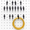 Picture of Pegboard Hooks Kit 200PK Pegboard J Hook Assortment Black Peg Hooks