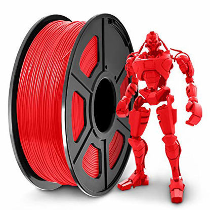 Picture of PLA+ 3D Printer Filament 1.75mm, SUNLU PLA Filament PRO, Dimensional Accuracy +/- 0.02 mm, 1 kg Spool, 1.75 PLA Plus Red