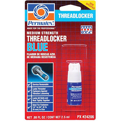 Picture of Permatex 24206 Medium Strength Threadlocker Blue, 2.5 ml