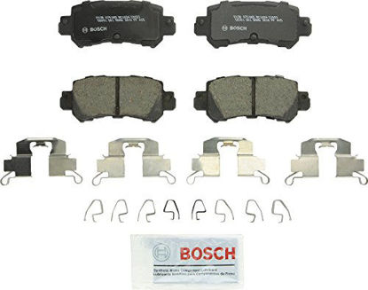 Picture of Bosch BC1624 QuietCast Premium Ceramic Disc Brake Pad Set For Mazda: 2016-2017 CX-3, 2013-2017 CX-5; Rear