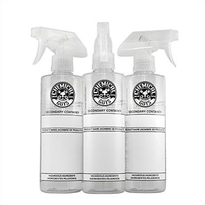 Picture of Chemical Guys ACC137 Secondary Container Dilution Bottle with Natural Sprayer, 3 Pack, 16 oz