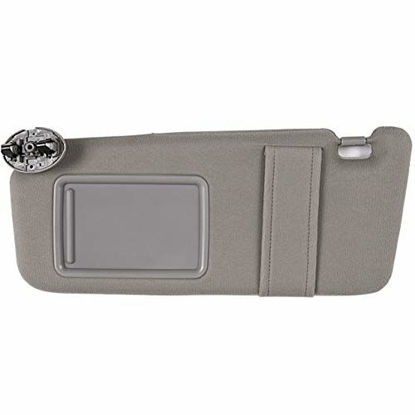 Picture of Ezzy Auto Gray Left Driver Side Sun Visor fit for Toyota Camry Without Sunroof 2007 2008 2009 2010 2011
