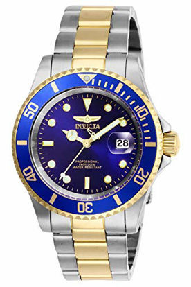 Picture of Invicta Men's Pro Diver 40mm Stainless Steel Quartz Watch, Two Tone/Blue (Model: 26972)