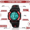 Picture of Dodosky Boy Toys Age 5-12, LED 50M Waterproof Digital Sport Watches for Kids Birthday Presents Gifts for 5-12 Year Old Boys - Red