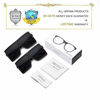 Picture of GRFISIA Square Oversized Sunglasses for Women Men Flat Top Fashion Shades (2pcs - black, 2.56)