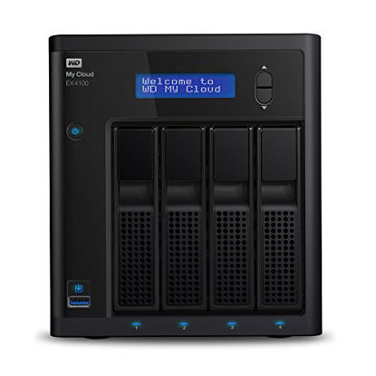 Picture of WD 24TB My Cloud EX4100 Expert Series 4-Bay Network Attached Storage - NAS - WDBWZE0240KBK-NESN