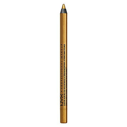 Picture of NYX PROFESSIONAL MAKEUP Slide On Pencil, Waterproof Eyeliner Pencil, Glitzy Gold