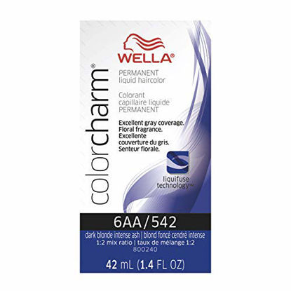 Picture of WELLA Color Charm Permanent Liquid Hair color 6AA Dark Blonde Intense Ash