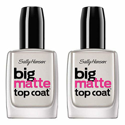 Picture of Sally Hansen Nail Treatment Big Matte Top Coat, 41055, 0.4 Fl Oz (Pack of 2)