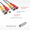 Picture of ANNKE (4) 150 Feet Video Power Cable for Security Camera System, All-in-One BNC Video and Power CCTV Security Camera Cable with Female Connectors-W100 (4-Pack)