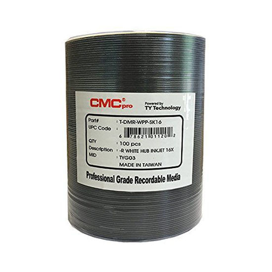 CMC Pro Taiyo Yuden 8X DVD+R 4.7GB White Inkjet Hub Printable [Discontinued] main image 1