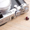Picture of VKO Wood Soft Shutter Release Button Compatible with Fujifilm X-T30 X-T3 X100F X-T20 X-E3 X-PRO2 X30 X100T X100S X-T4 Pen-F M7 M8 M9 M10 Camera 12mm Convex Surface Red 1 PCS (Wood Grain Random)