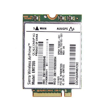 Picture of EM7355 LT4111 GOBI 4G LTE WWAN HSPA+ 4G Module NGFF(M.2) CARD SPS : 704030-001