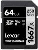 Picture of Lexar Professional (LSD64GCBNA1667) 1667X 64GB SDXC Uhs-II/U3