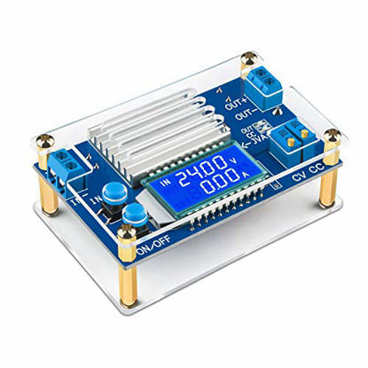 Picture of Adjustable Voltage Regulator, DROK DC to DC 5.3V-32V to 1.2V-32V 12V Power Supply Module, 12A LCD Step Down Volt Transformer 160W CC CV Buck Converter Reducer