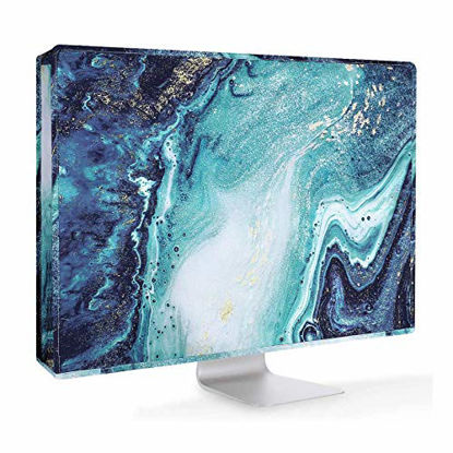 Picture of MOSISO Monitor Dust Cover 22, 23, 24, 25 inch Anti-Static LCD/LED/HD Panel Case Pattern Screen Display Protective Sleeve Compatible with 22-25 inch iMac, PC, Desktop Computer and TV, Creative Marble