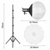 Picture of Bi-Color LED Video Light, GVM 100W Photography Lighting with Bowens Mount, APP Control System, Lantern Softbox Video Lighting Kit for YouTube Outdoor Studio, Dimmable 3200K-5600K, CRI 97+