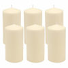 Picture of Stonebriar SB-SP-3548A Tall 3 x 6 Inch Unscented Ivory Pillar Candle Set, Set of 6, 3x6