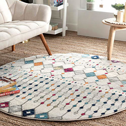 Picture of nuLOOM Moroccan Blythe Area Rug, 3' x 5' Oval, Multi