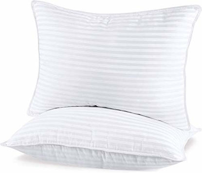 Picture of Utopia Bedding (2 Pack Premium Plush Pillow - Fiber Filled Bed Pillows - Standard Size 20 x 26 Inches - Cotton Blend Pillows for Sleeping - Fluffy and Soft Pillows