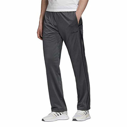 Picture of adidas Men's Essentials 3-Stripes Regular Pant Tricot Open Dark Gray Heather/Solid Gray/Dark Gray Heather/Solid Gray/Black XX-Large